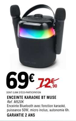 ENCEINTE KARAOKE BT “MUSE”