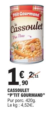CASSOULET “P’TIT GOURMAND”