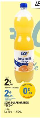 SODA PULPE ORANGE “ECO+”