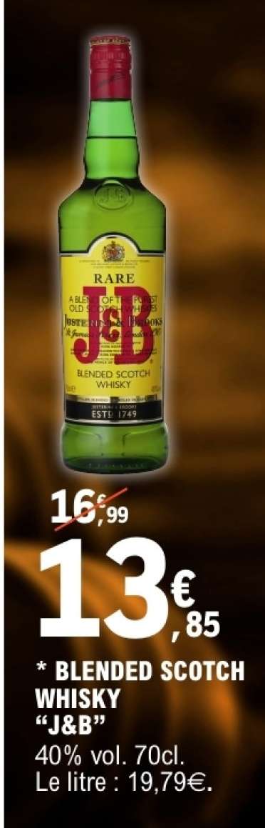 BLENDED SCOTCH WHISKY J&B