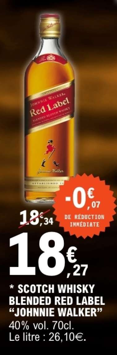 Scotch Whisky Blended Red Label Johnnie Walker