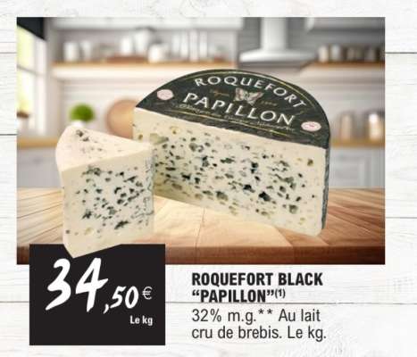 ROQUEFORT BLACK “PAPILLON”
