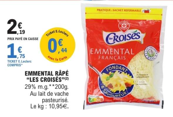 EMMENTAL RÂPÉ “LES CROISÉS”