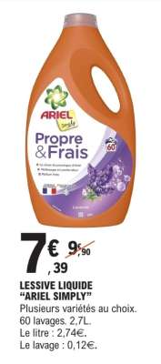 LESSIVE LIQUIDE “ARIEL SIMPLY”