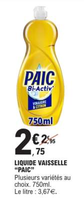 LIQUIDE VAISSELLE “PAIC”