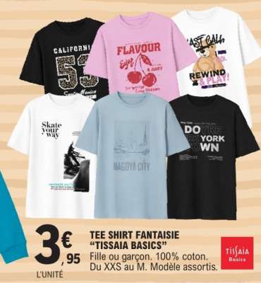 TEE SHIRT FANTAISIE "TISSAIA BASICS"