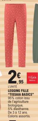 LEGGING FILLE "TISSAIA BASICS"
