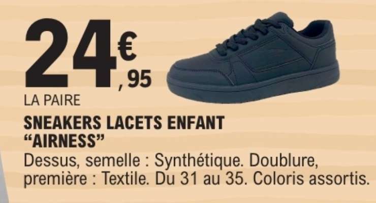 SNEAKERS LACETS ENFANT "AIRNESS"