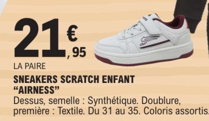 SNEAKERS SCRATCH ENFANT "AIRNESS"