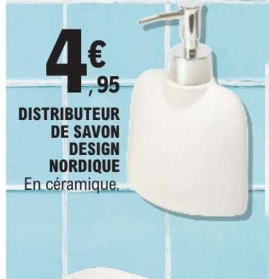 DISTRIBUTEUR DE SAVON DESIGN NORDIQUE