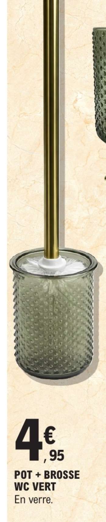 POT + BROSSE WC VERT