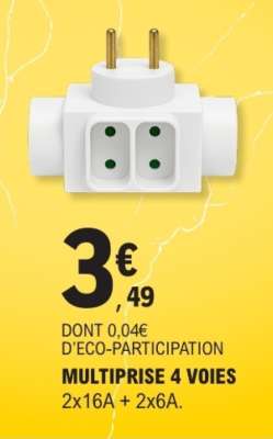 MULTIPRISE 4 VOIES