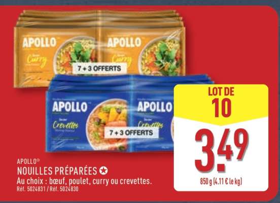 APOLLO NOUILLES PRÉPARÉES