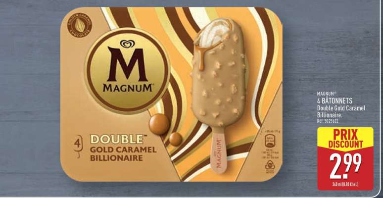 Magnum Double Gold Caramel Billionaire