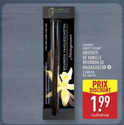 GOURMET FINEST CUISINE® GOUSSES DE VANILLE BOURBON DE MADAGASCAR