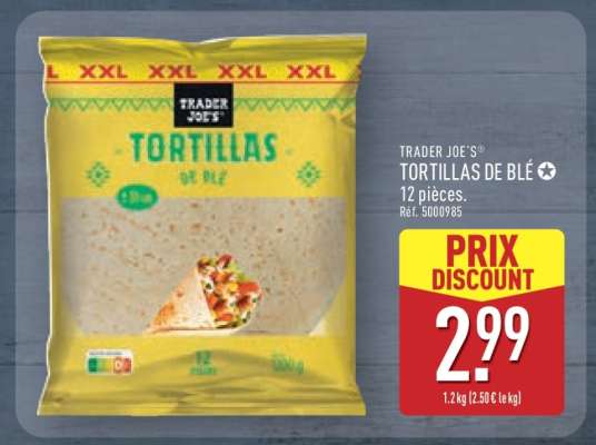 TRADER JOE'S TORTILLAS DE BLÉ