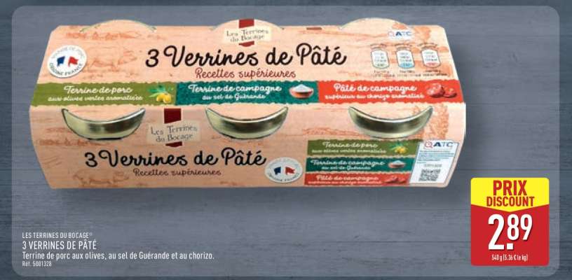 3 VERRINES DE PÂTÉ