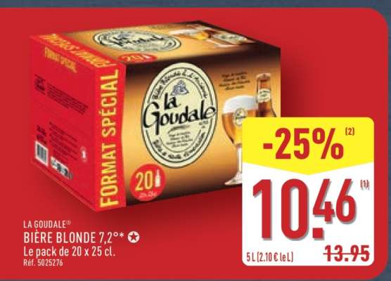 LA GOUDALE BIÈRE BLONDE 7,2°