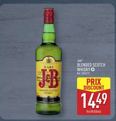 J&B Blended scotch Whisky