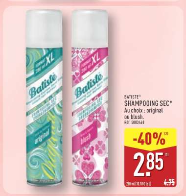 BATISTE Shampooing Sec