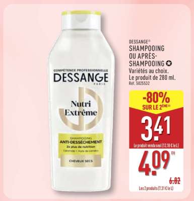 DESSANGE SHAMPOOING OU APRÈS-SHAMPOOING