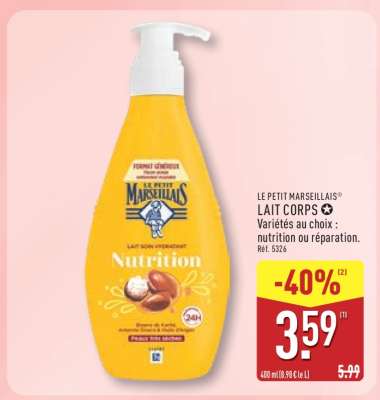 LE PETIT MARSEILLAIS Lait corps