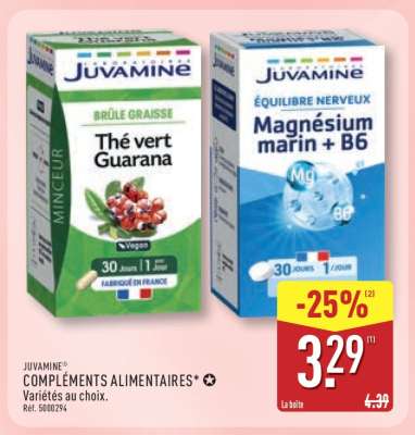 JUVAMINE Compléments alimentaires