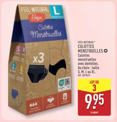 FEEL NATURAL® CULOTTES MENSTRUELLES