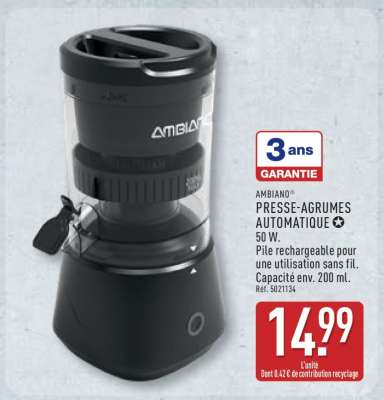 AMBIANO® PRESSE-AGRUMES AUTOMATIQUE