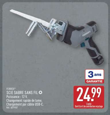 FERREX® SCIE SABRE SANS FIL