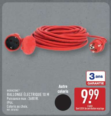 RALLONGE ÉLECTRIQUE 10 M