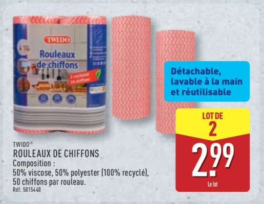TWIDO® ROULEAUX DE CHIFFONS