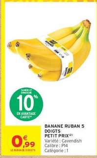 BANANE RUBAN 5 DOIGTS