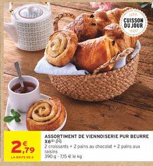 ASSORTIMENT DE VIENNOISERIE PUR BEURRE