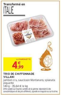 TRIO DE CHIFFONADE VILLANI