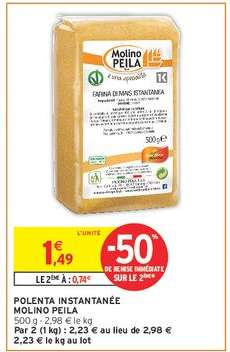 Polenta Instantanée Molino Peila