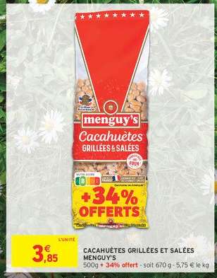 Cacahuètes Grillées Et Salées Menguy's