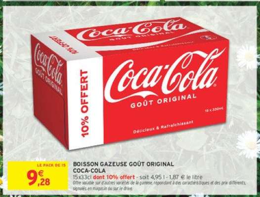 BOISSON GAZEUSE GOÛT ORIGINAL COCA-COLA