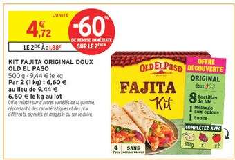 KIT FAJITA ORIGINAL DOUX OLD EL PASO