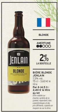 Bière Blonde Jenlain