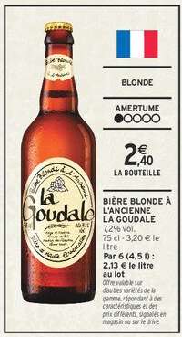 Bière Blonde à l'Ancienne 'La Goudale'