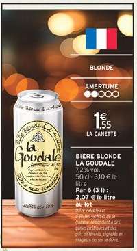 BIÈRE BLONDE 'LA GOUDALE'