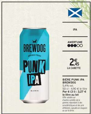 Bière Punk IPA BREWDOG