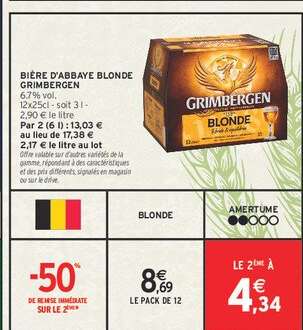 BIÈRE D'ABBAYE BLONDE GRIMBERGEN
