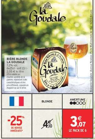 BIÈRE BLONDE 'LA GOUDALE'