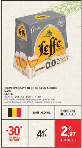 BIÈRE D'ABBAYE BLONDE SANS ALCOOL 0.0%