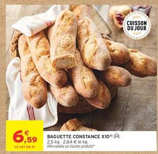 BAGUETTE CONSTANCE X10
