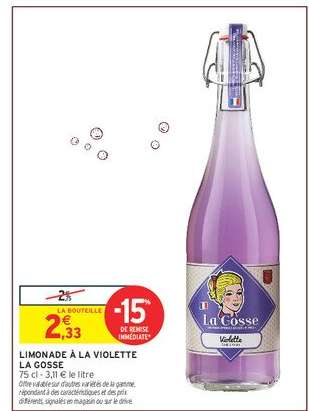 Limonade à la Violette La Gosse