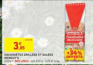 Cacahuètes Grillées Et Salées Menguy's