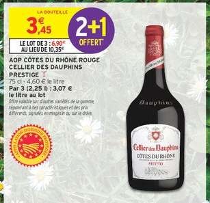 AOP Côtes du Rhône Rouge Cellier des Dauphins Prestige